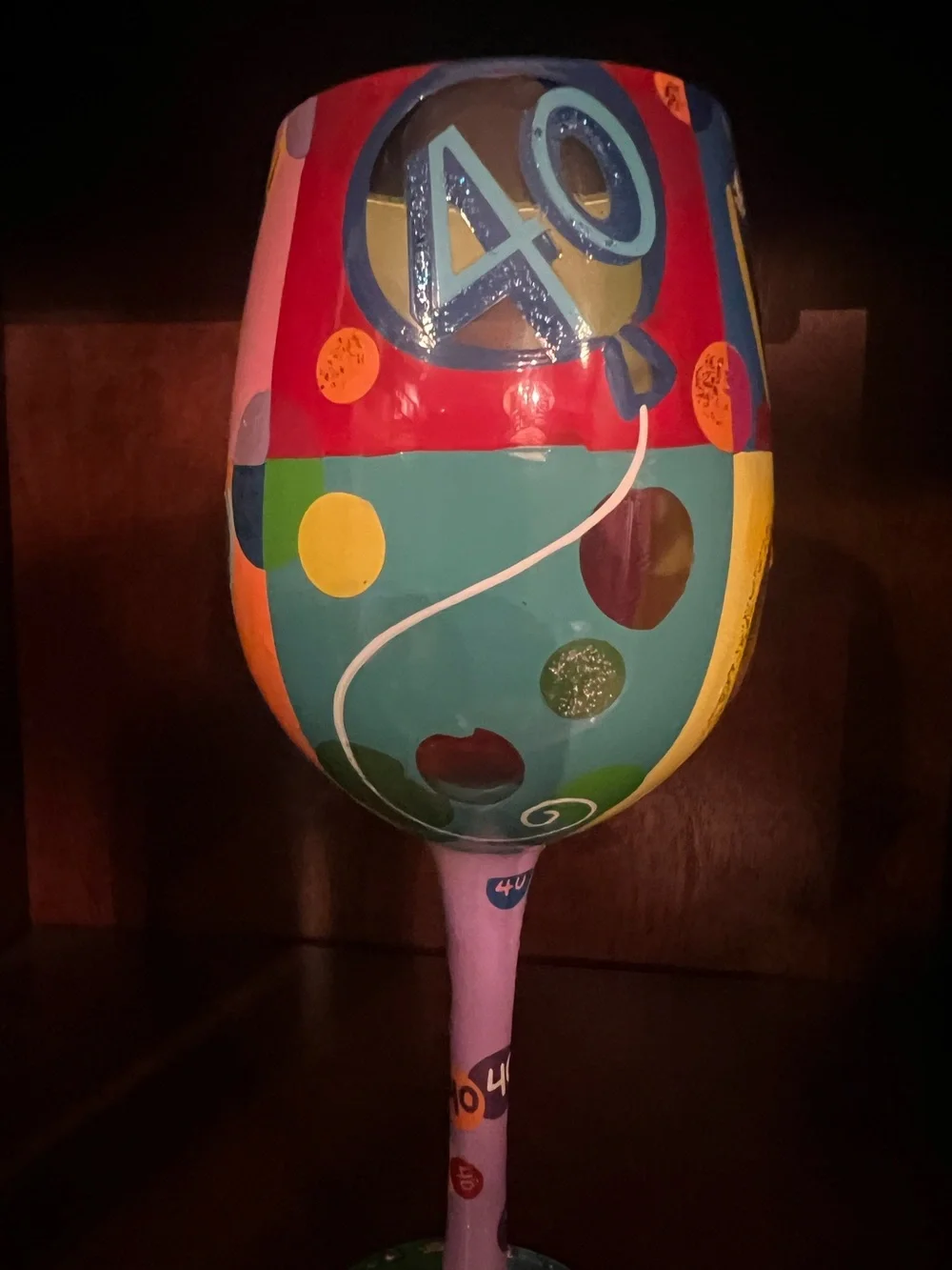 40 is the new 30 Wine Glass
